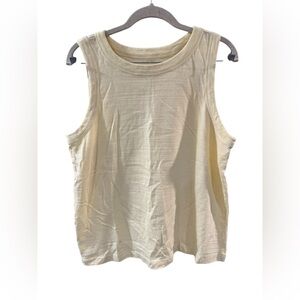 LOFT Light Yellow Tank Top